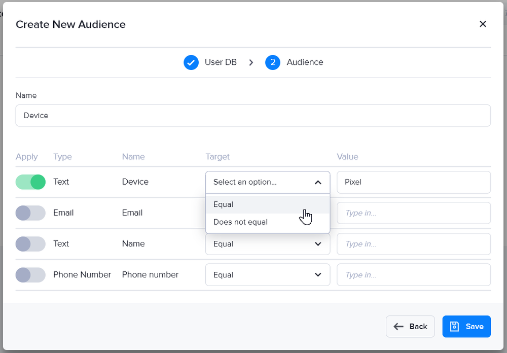 Defining an Audience in AdButler