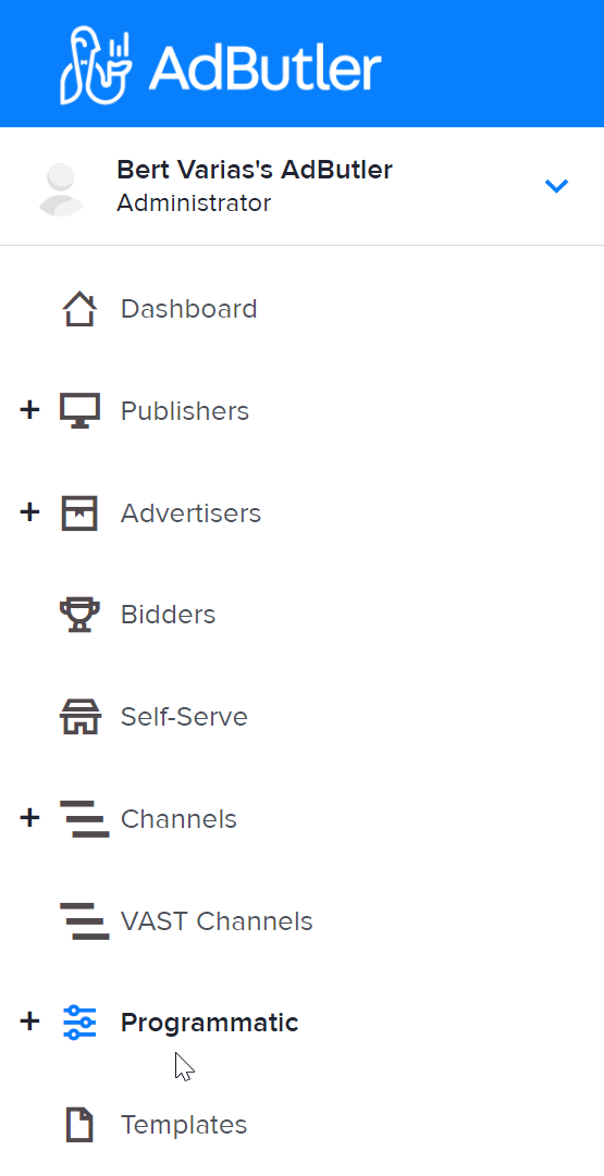 How to access the Programmatic section in AdButler