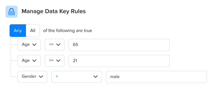 Data Key Rules Example 1