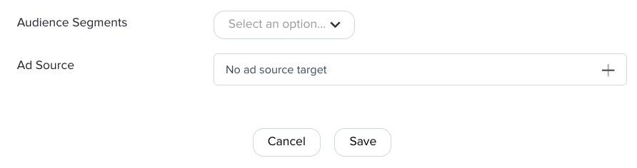 Using an ad source target in AdButler