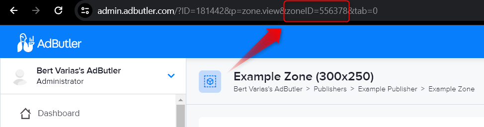 A zone ID in AdButler
